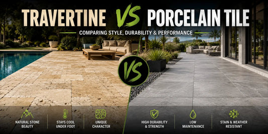 Travertine vs Porcelain Tile