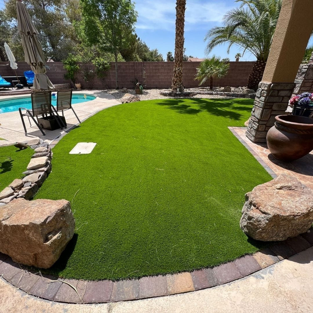 US Turf artificial grass install, Las Vegas backyard
