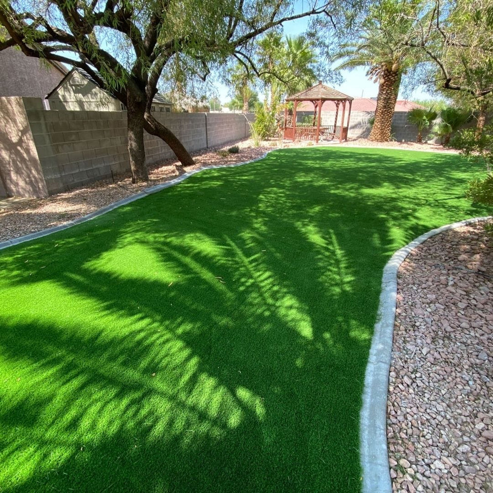 US Turf artificial grass install, Las Vegas side yard